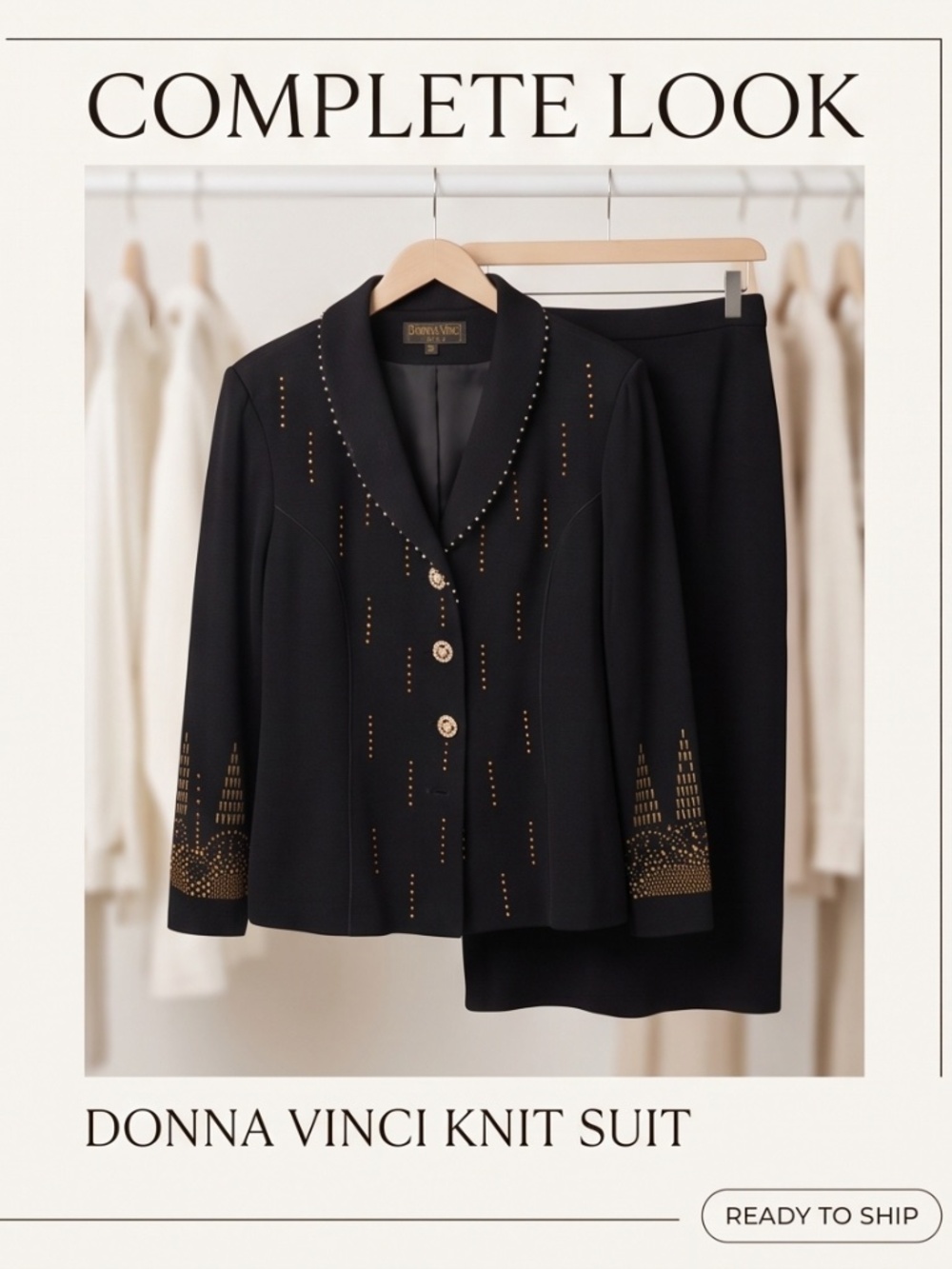 Black Donna Vinci Knit